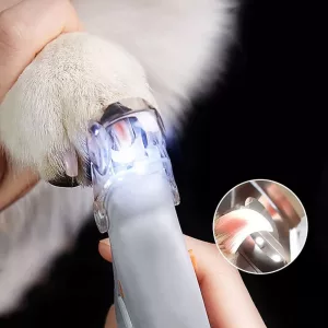 Cleste pentru tăiat unghii câini cu lumină LED
