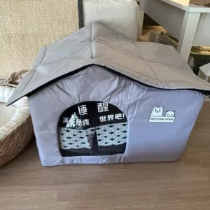 Casă de vară cu aer condiționat pentru câini primită de la clientul W**l